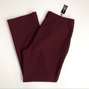 NWT Express High Rise Boot Cut Columnist Pant - Merlot